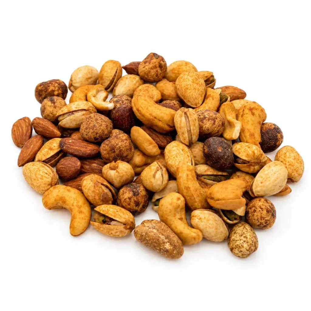 مكسرات بنكهات إضافية